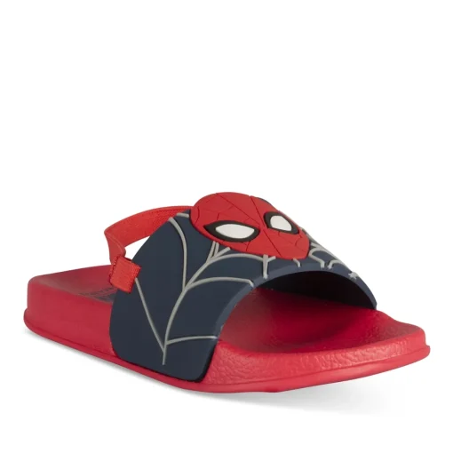 Claquettes ROUGE Garçon Motif Uni A Enfiler
