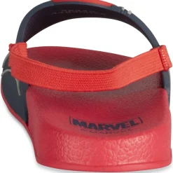 Claquettes ROUGE Garçon Motif Uni A Enfiler