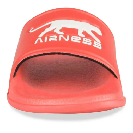 Claquettes ROUGE Homme Motif Uni A Enfiler