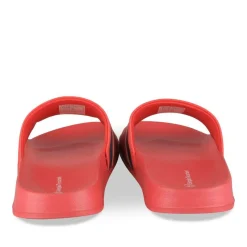 Claquettes ROUGE Homme Motif Uni A Enfiler