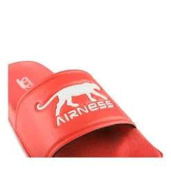 Claquettes ROUGE Homme Motif Uni A Enfiler