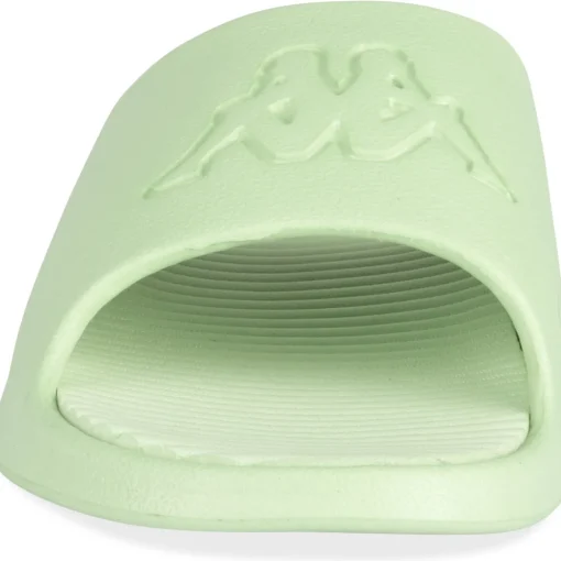 Claquettes VERT Femme Motif Uni A Enfiler