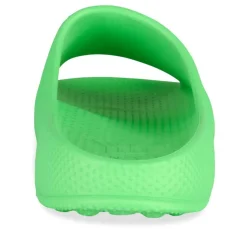 Claquettes VERT Femme Motif Uni A Enfiler