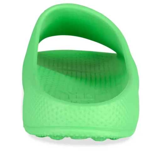 Claquettes VERT Femme Motif Uni A Enfiler