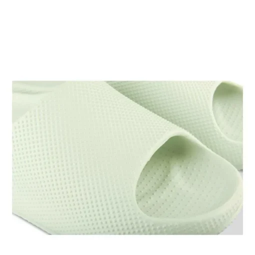 Claquettes VERT Femme Motif Uni A Enfiler