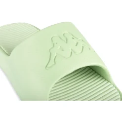 Claquettes VERT Femme Motif Uni A Enfiler