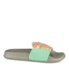 Claquettes VERT Garçon Motif Uni A Enfiler