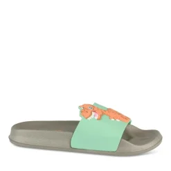 Claquettes VERT Garçon Motif Uni A Enfiler