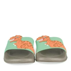 Claquettes VERT Garçon Motif Uni A Enfiler