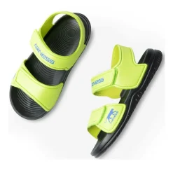 Claquettes VERT Garçon Motif Uni Scratch