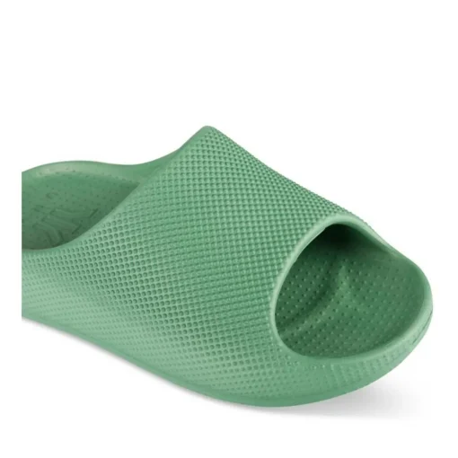 Claquettes VERT Garçon Motif Uni A Enfiler