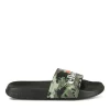 Claquettes VERT Homme Motif Uni A Enfiler