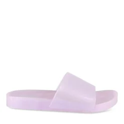 Claquettes VIOLET Femme Motif Uni A Enfiler