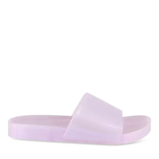 Claquettes VIOLET Femme Motif Uni A Enfiler