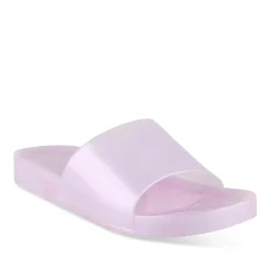 Claquettes VIOLET Femme Motif Uni A Enfiler