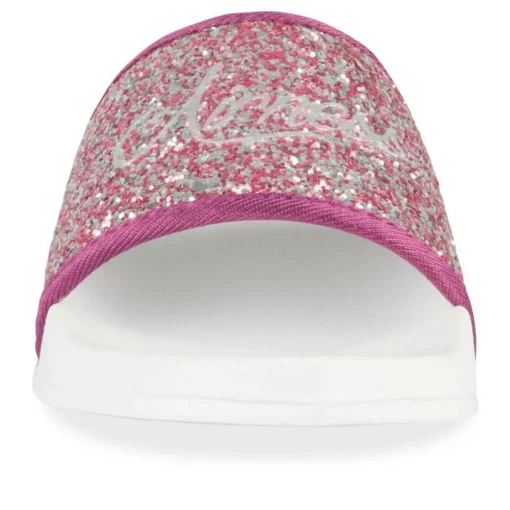 Claquettes VIOLET Femme Motif Uni A Enfiler