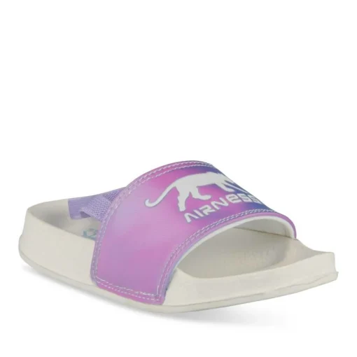 Claquettes VIOLET Fille Motif Uni A Enfiler