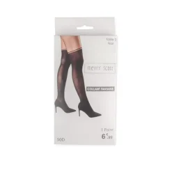 Collant Fantaisie Noir MERRY SCOTT