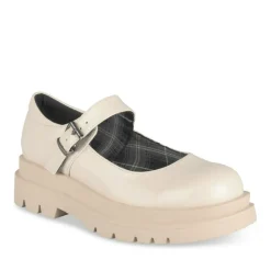Derbies Babies BEIGE Femme Motif Uni Boucle