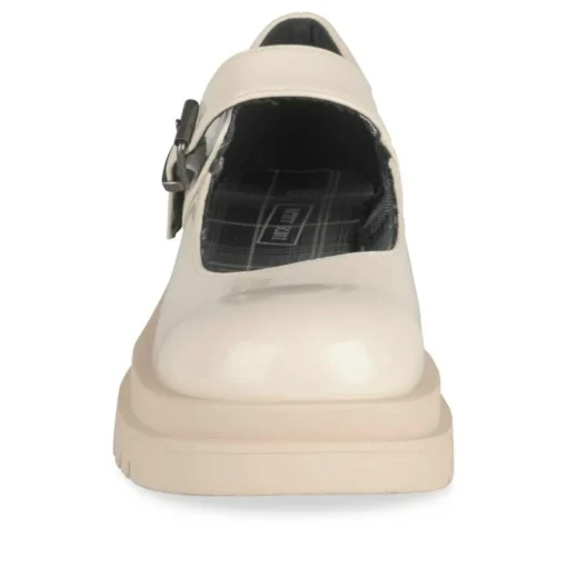 Derbies Babies BEIGE Femme Motif Uni Boucle