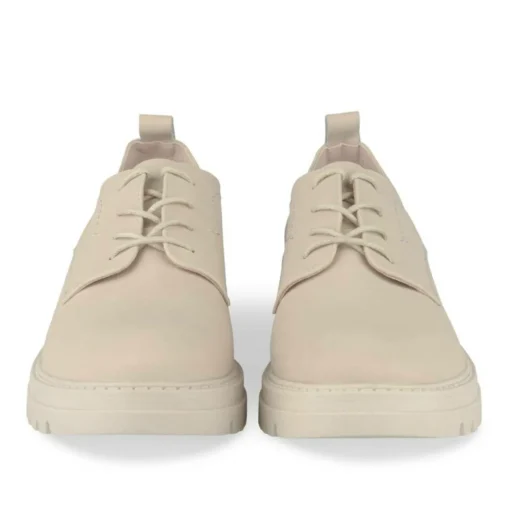 Derbies BEIGE Femme CUIR Motif Uni Lacets