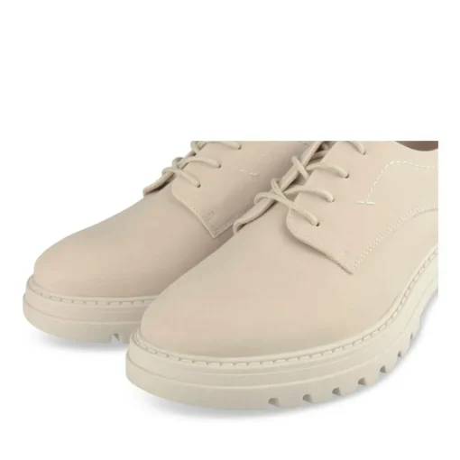 Derbies BEIGE Femme CUIR Motif Uni Lacets