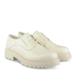 Derbies BEIGE Femme Motif Uni Lacets