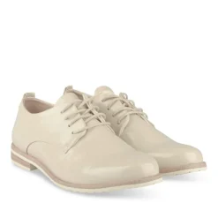Derbies BEIGE Femme Motif Uni Lacets