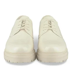 Derbies BEIGE Femme Motif Uni Lacets