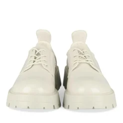 Derbies BEIGE Femme Motif Vernis Lacets