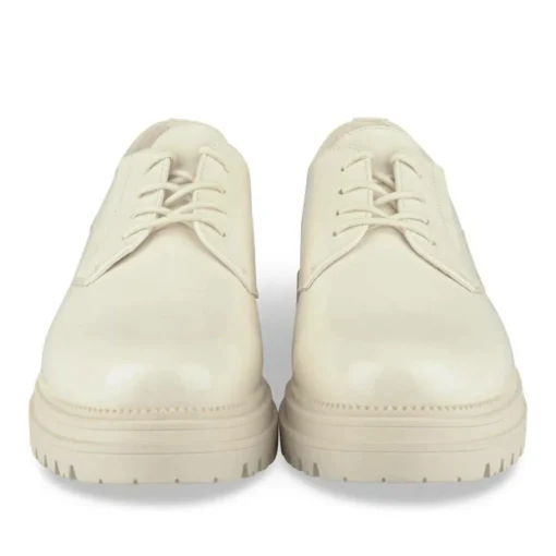 Derbies BEIGE Femme Motif Uni Lacets