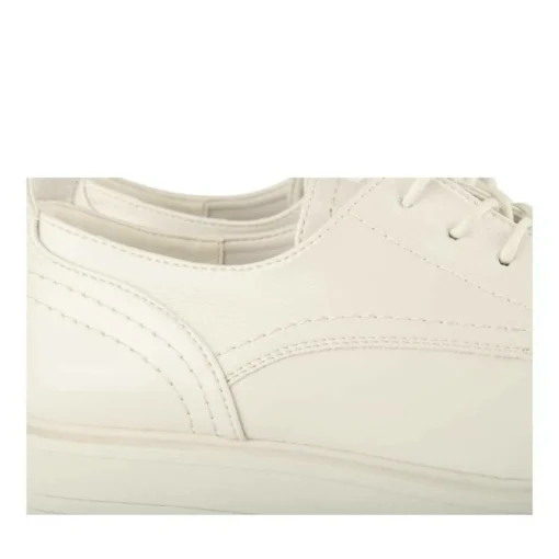 Derbies BEIGE Femme Motif Vernis Lacets