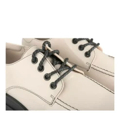Derbies BEIGE Femme Motif Vernis Lacets