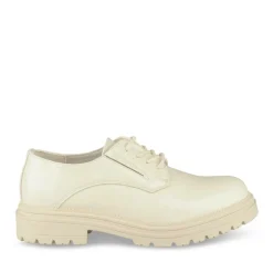 Derbies BEIGE Fille Motif Vernis Lacets