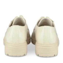 Derbies BEIGE Fille Motif Vernis Lacets