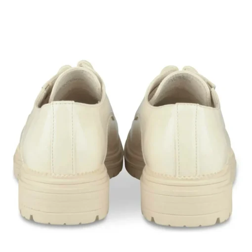 Derbies BEIGE Fille Motif Vernis Lacets