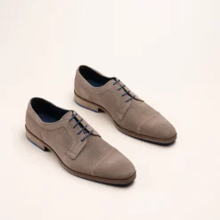 Derbies BEIGE Homme CUIR Motif Uni Lacets