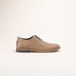 Derbies BEIGE Homme CUIR Motif Uni Lacets