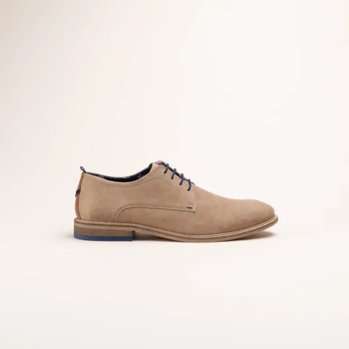 Derbies BEIGE Homme CUIR Motif Uni Lacets