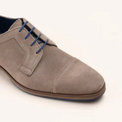 Derbies BEIGE Homme CUIR Motif Uni Lacets