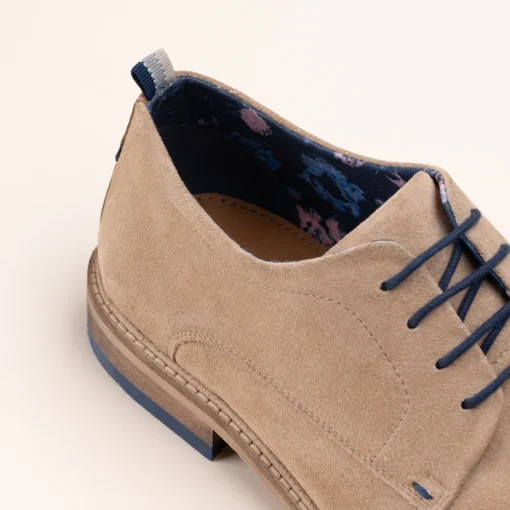 Derbies BEIGE Homme CUIR Motif Uni Lacets
