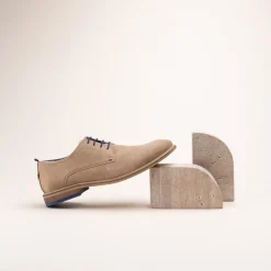 Derbies BEIGE Homme CUIR Motif Uni Lacets