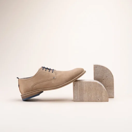 Derbies BEIGE Homme CUIR Motif Uni Lacets