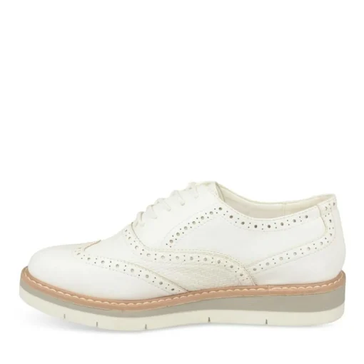 Derbies BLANC Femme Lacets