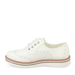 Derbies BLANC Fille Lacets