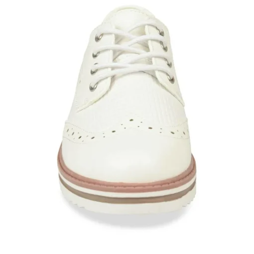 Derbies BLANC Fille Lacets