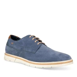 Derbies BLEU Homme CUIR Motif Uni Lacets