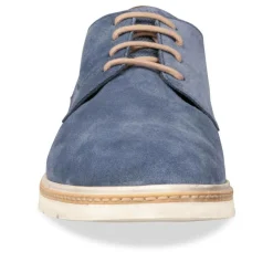 Derbies BLEU Homme CUIR Motif Uni Lacets