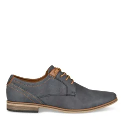 Derbies BLEU Homme Motif Uni Lacets