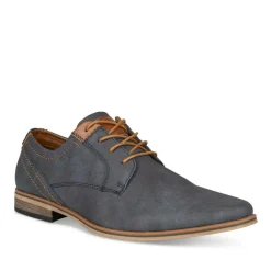 Derbies BLEU Homme Motif Uni Lacets